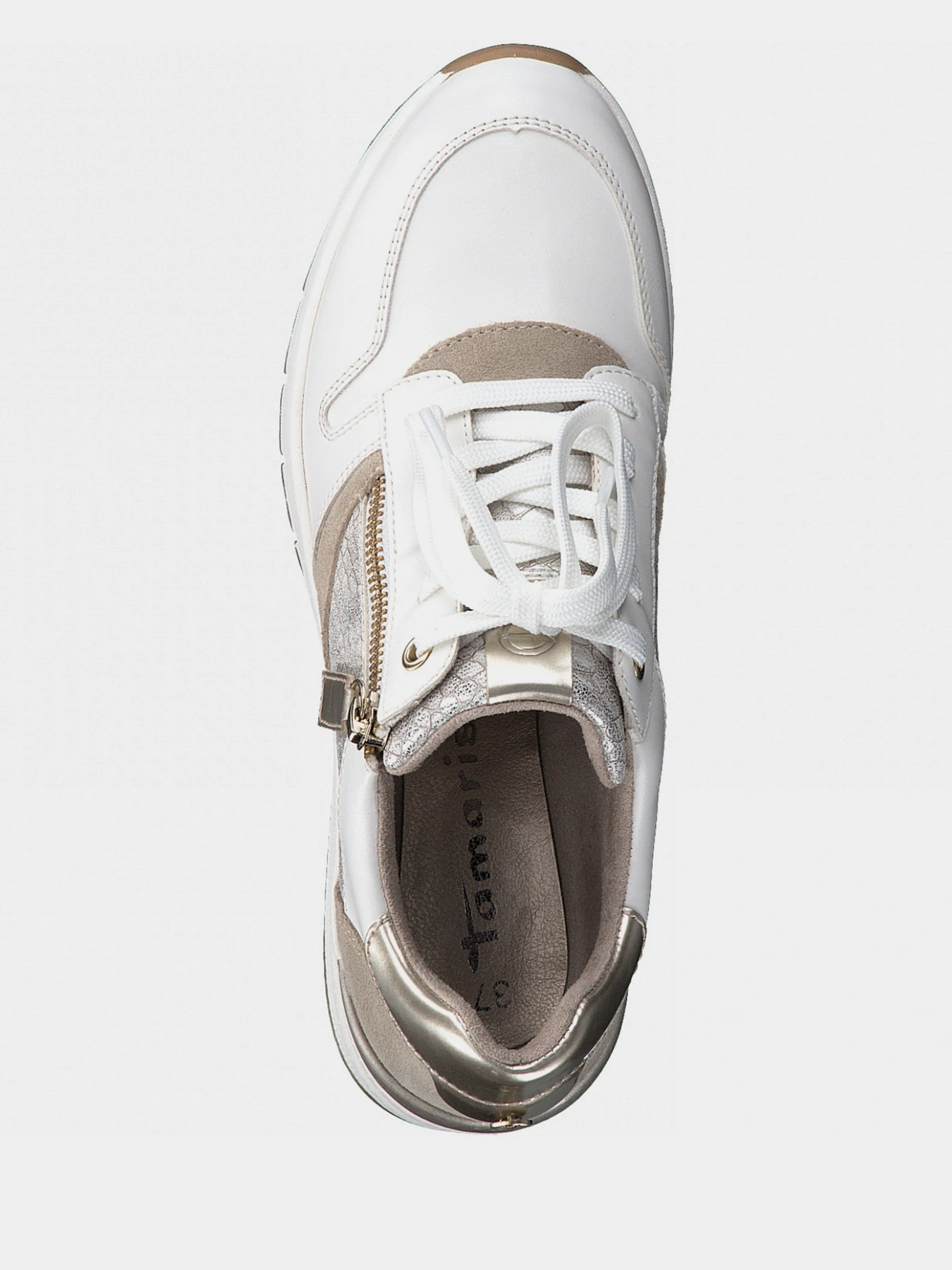 Кроссовки Tamaris модель 1-1-23702-26 228 WHT/LT.GOLD CO Кроссовки Tamaris модель 1-1-23702-26 228 WHT/LT.GOLD CO Фото