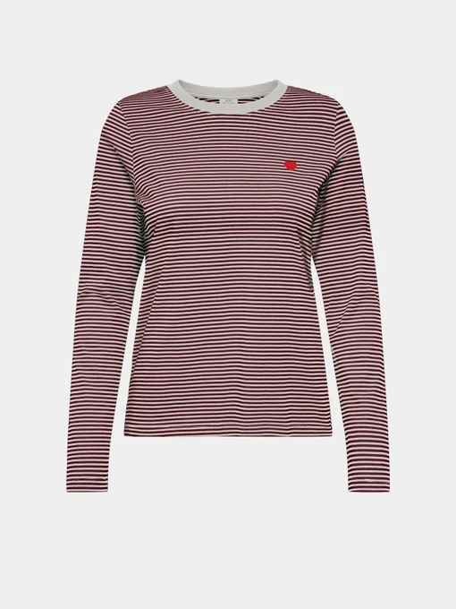 Худи и свитшоты JDY PISA L/S PRINT TOP JRS DIA модель 15359938_Cloud Dancer WINDSOR WINE Фото