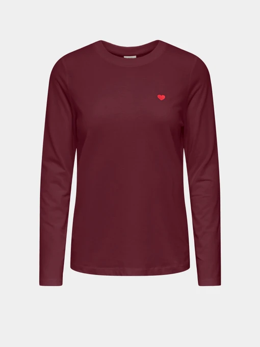 Худи и свитшоты JDY PISA L/S PRINT TOP JRS DIA модель 15359938_Windsor Wine BITTERSWEET H Фото