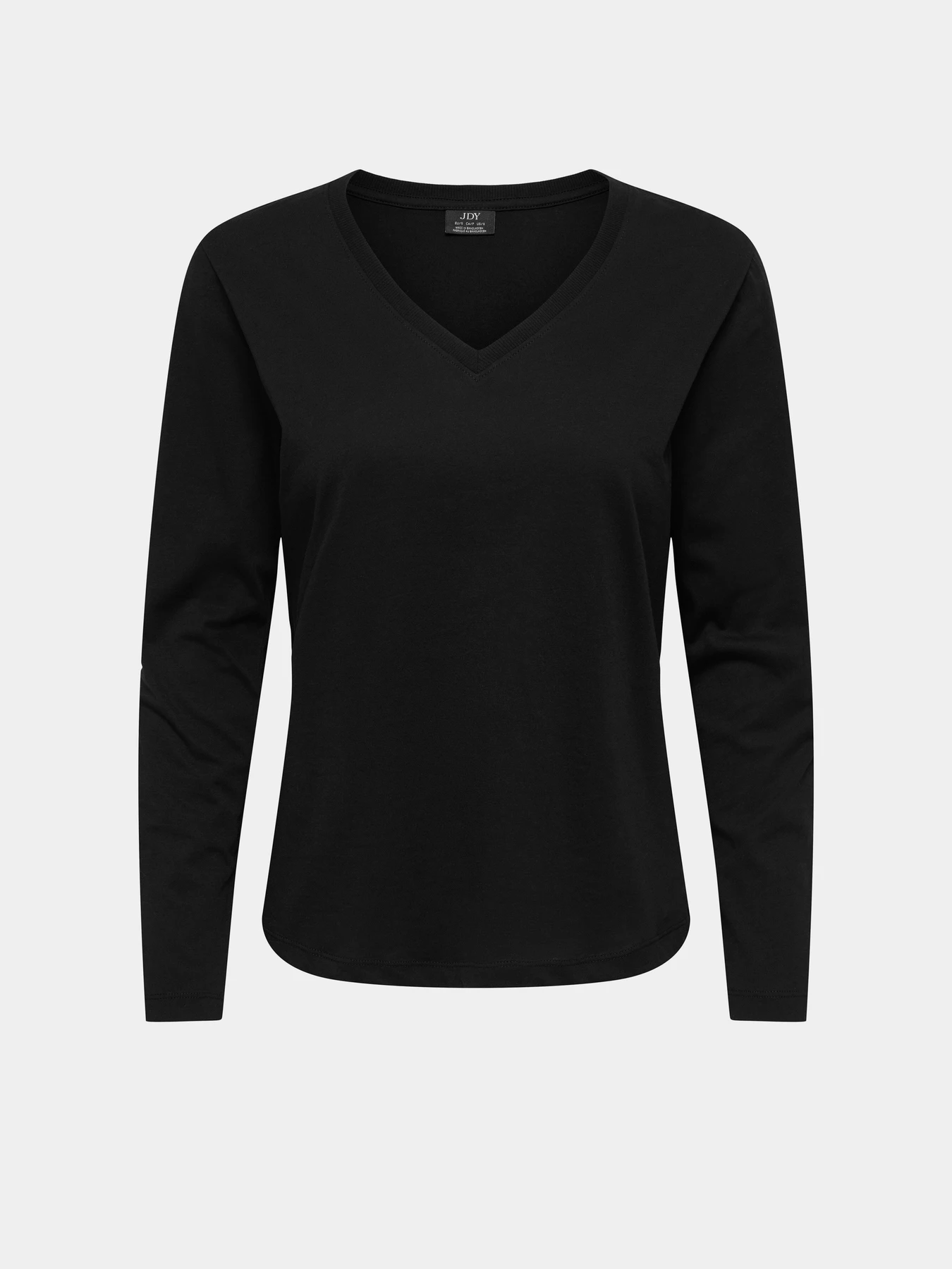 Худи и свитшоты JDY REX L/S V NECK TOP JRS модель 15379075_Black Фото