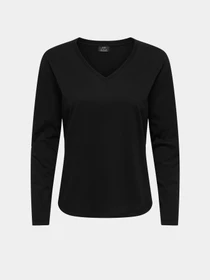 Худи и свитшоты JDY REX L/S V NECK TOP JRS модель 15379075_Black Фото