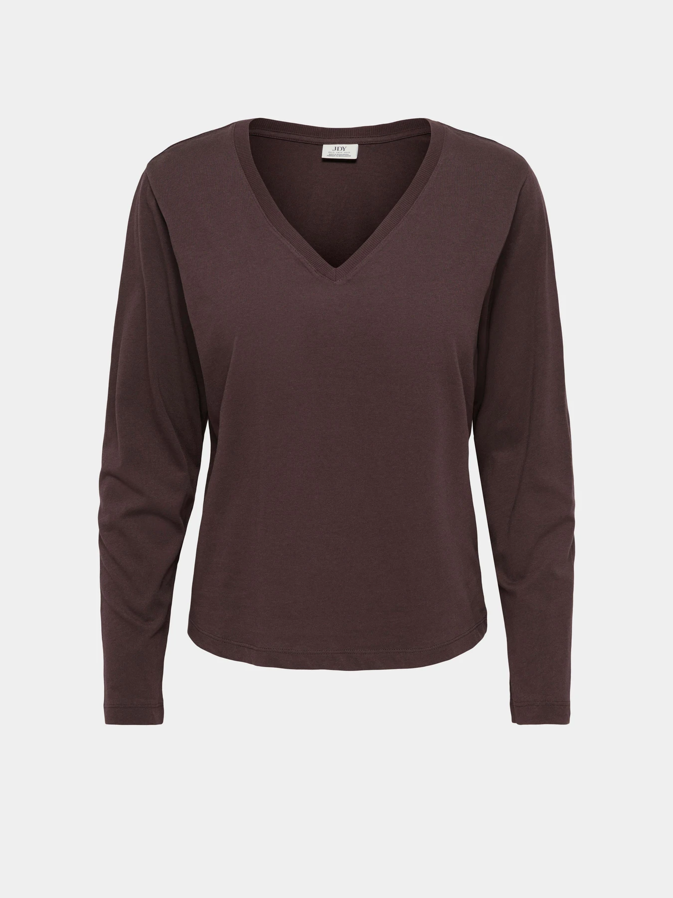 Худи и свитшоты JDY REX L/S V NECK TOP JRS модель 15379075_Coffee Bean Худи и свитшоты JDY REX L/S V NECK TOP JRS модель 15379075_Coffee Bean Фото