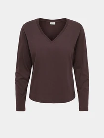 Худи и свитшоты JDY REX L/S V NECK TOP JRS модель 15379075_Coffee Bean Фото