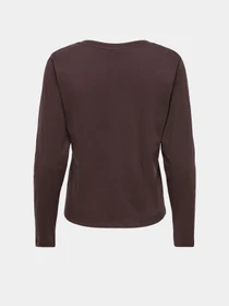 Худи и свитшоты JDY REX L/S V NECK TOP JRS модель 15379075_Coffee Bean Фото