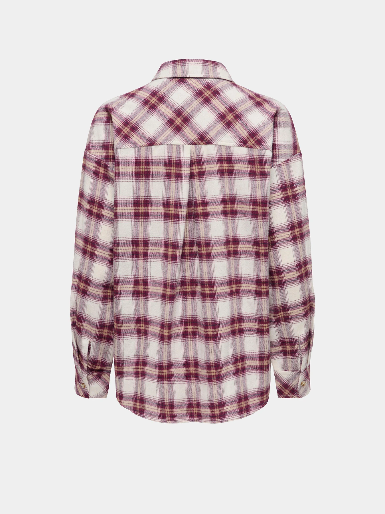 Рубашки JDY MAUVE L/S CHECK LOOSE SHIRT модель 15376549_Whitecap Gray WINDSOR WINE Фото
