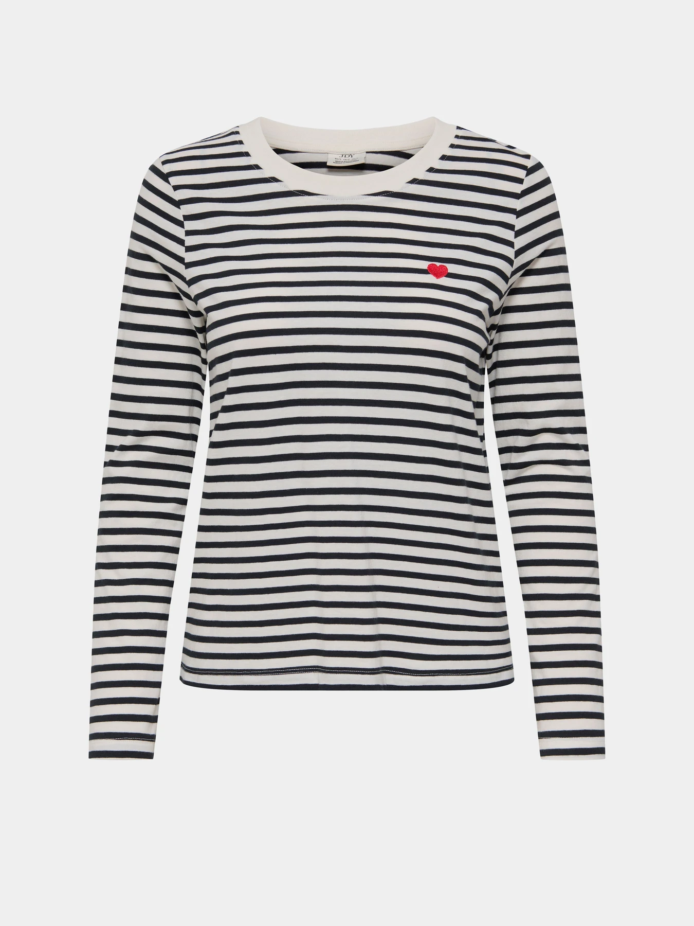 Худи и свитшоты JDY PISA L/S PRINT TOP JRS DIA модель 15359938_Cloud Dancer NEW STRIPE BL Фото