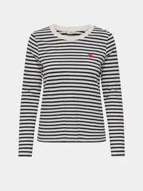 Худи и свитшоты JDY PISA L/S PRINT TOP JRS DIA модель 15359938_Cloud Dancer NEW STRIPE BL Фото