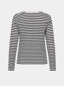 Худи и свитшоты JDY PISA L/S PRINT TOP JRS DIA модель 15359938_Cloud Dancer NEW STRIPE BL Фото