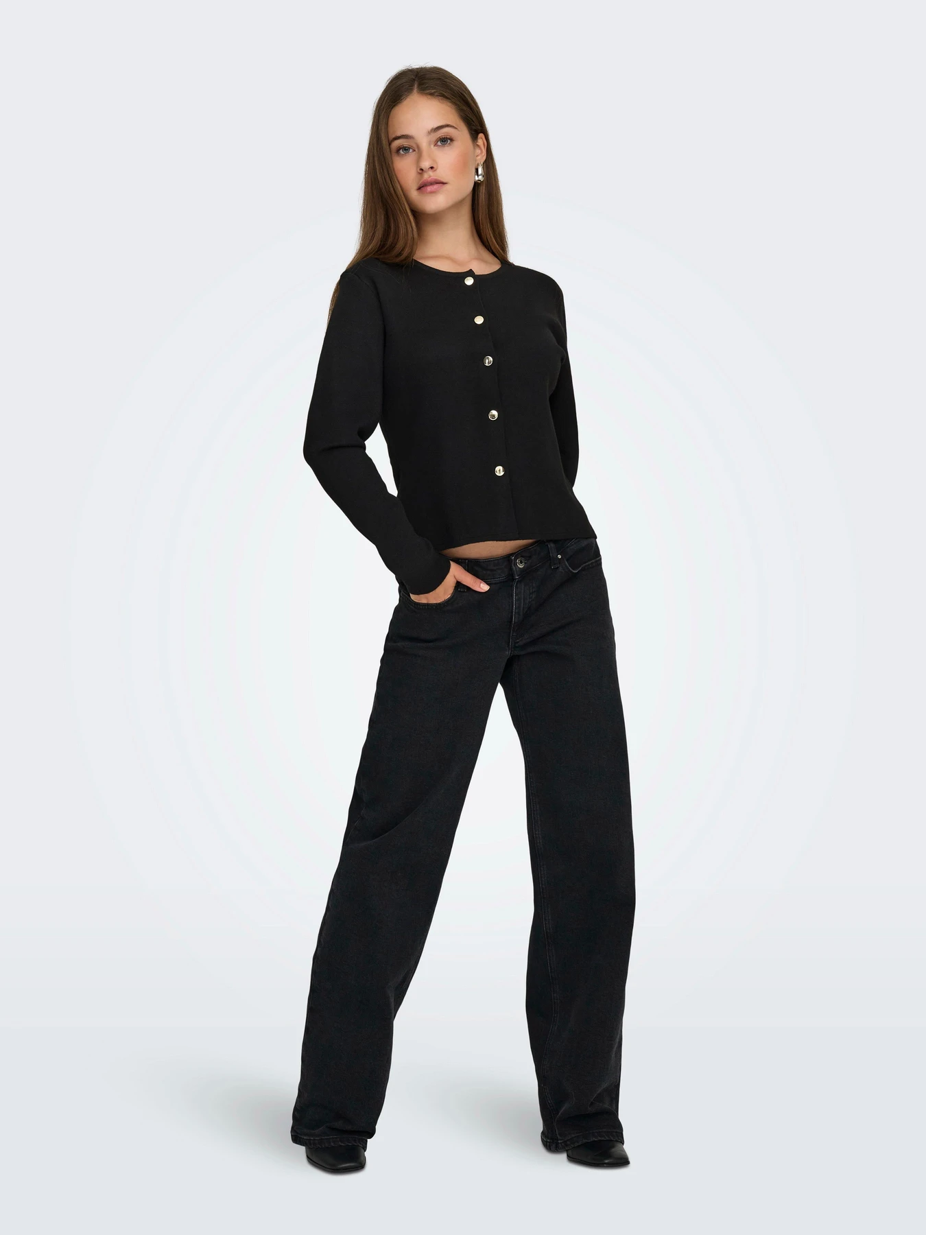 Свитеры и кардиганы JDY PRIME LIFE L/S ON FITTED CARDI модель 15347276_Black Свитеры и кардиганы JDY PRIME LIFE L/S ON FITTED CARDI модель 15347276_Black Фото