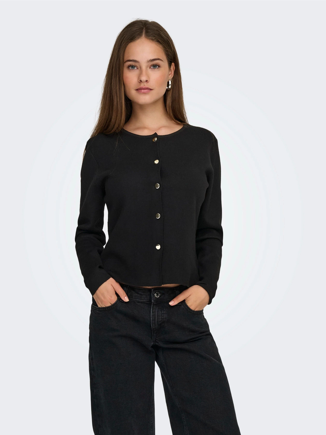 Свитеры и кардиганы JDY PRIME LIFE L/S ON FITTED CARDI модель 15347276_Black Свитеры и кардиганы JDY PRIME LIFE L/S ON FITTED CARDI модель 15347276_Black Фото