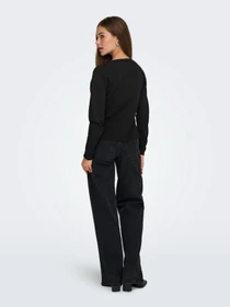 Свитеры и кардиганы JDY PRIME LIFE L/S ON FITTED CARDI модель 15347276_Black Фото