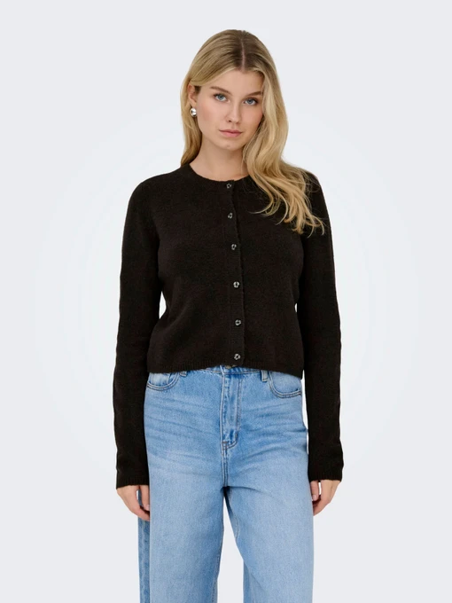 Свитеры и кардиганы JDY CHLOE L/S CARDIGAN KNT модель 15330581_Chocolate Torte MELANGE Фото