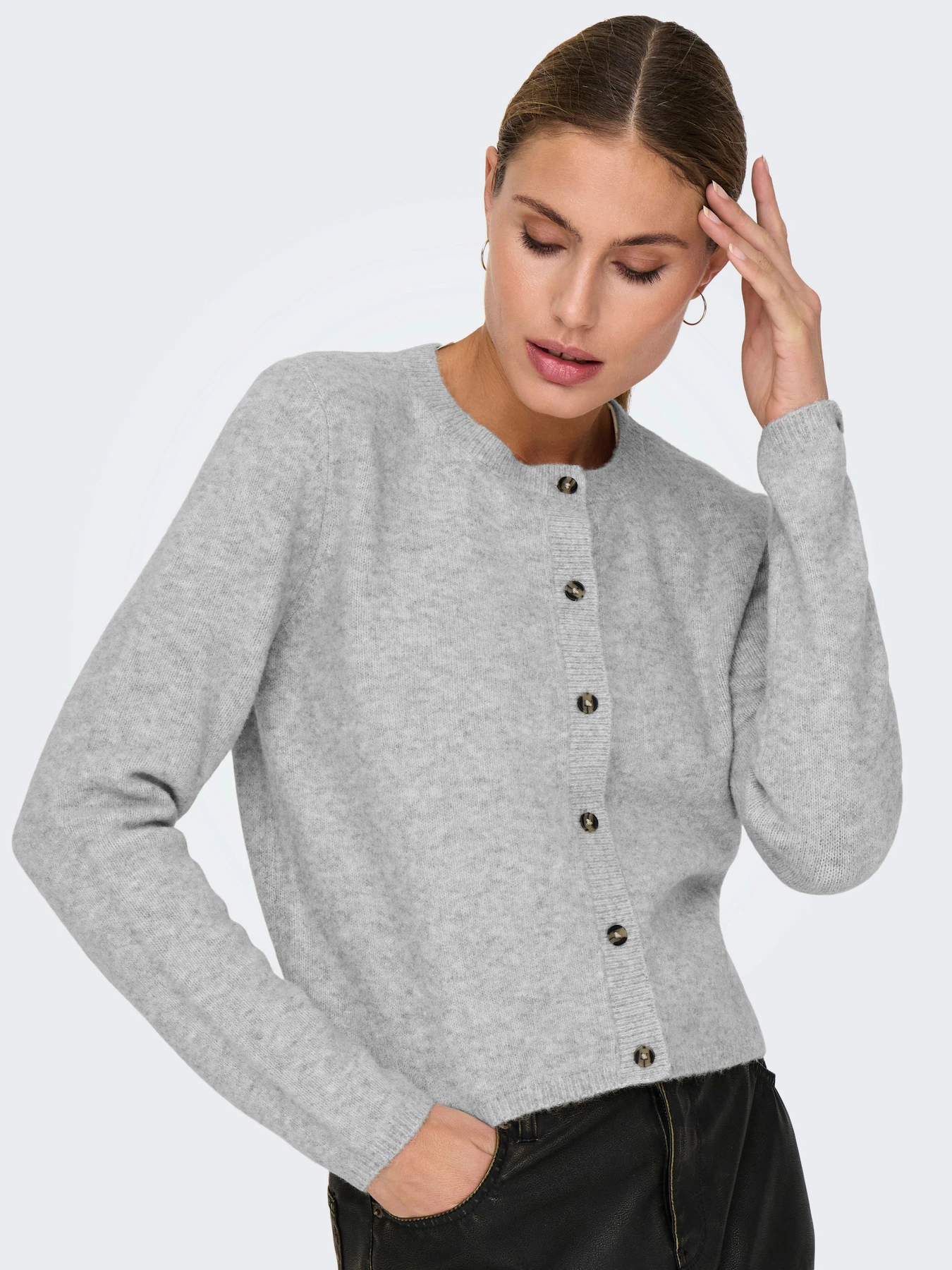 Свитеры и кардиганы JDY CHLOE L/S CARDIGAN KNT модель 15330581_Light Grey Melange Свитеры и кардиганы JDY CHLOE L/S CARDIGAN KNT модель 15330581_Light Grey Melange Фото
