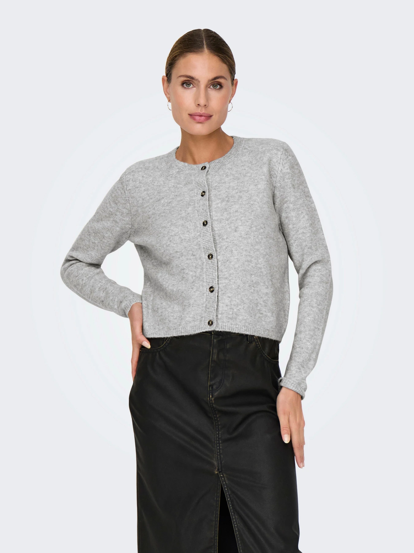 Свитеры и кардиганы JDY CHLOE L/S CARDIGAN KNT модель 15330581_Light Grey Melange Свитеры и кардиганы JDY CHLOE L/S CARDIGAN KNT модель 15330581_Light Grey Melange Фото