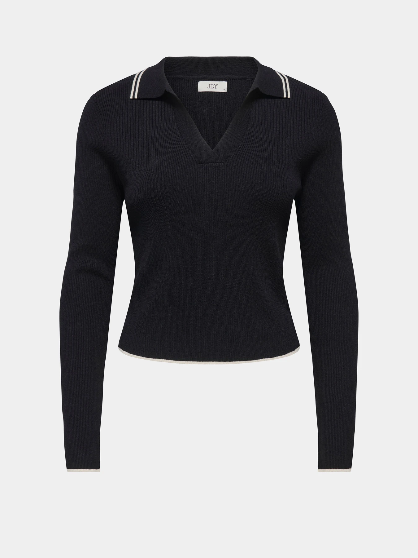 Свитеры и кардиганы JDY NANNA L/S SHORT COLLAR PULLOVE модель 15379117_Black W. eggnog contrast Свитеры и кардиганы JDY NANNA L/S SHORT COLLAR PULLOVE модель 15379117_Black W. eggnog contrast Фото