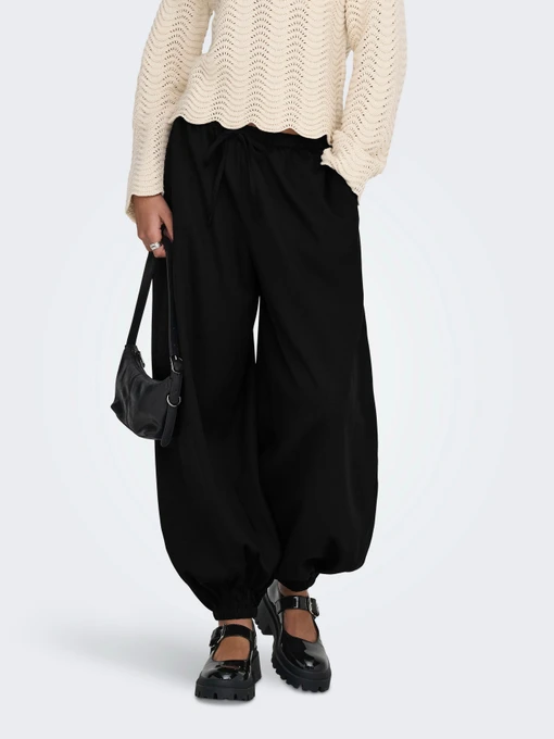 Брюки JDY PALOMA MW LOOSE PANT модель 15377891_Black Фото