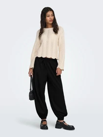 Брюки JDY PALOMA MW LOOSE PANT модель 15377891_Black Фото