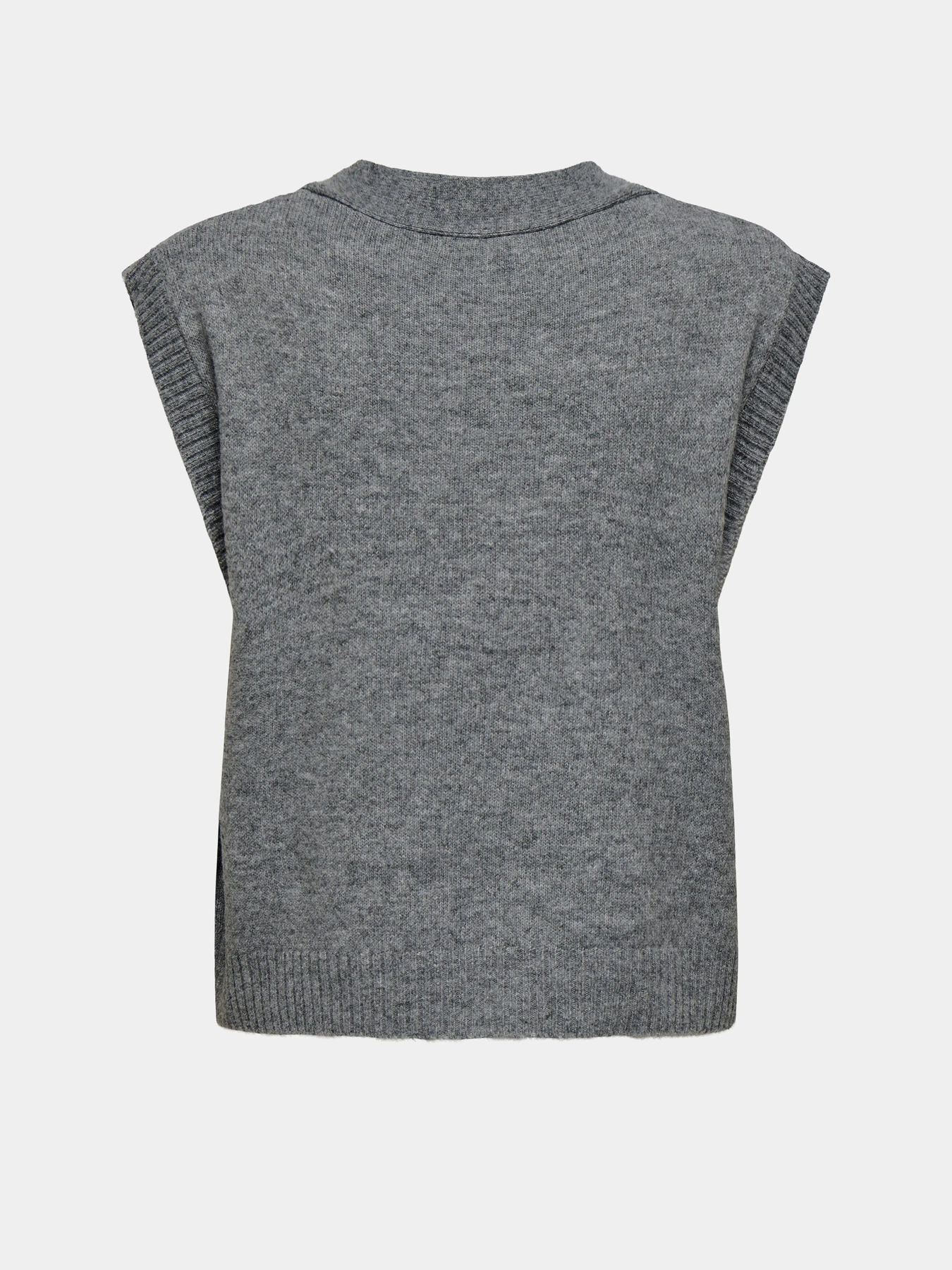Свитеры и кардиганы JDY SUPER S/L V-NECK VEST KNT модель 15354100_Medium Grey Melange Свитеры и кардиганы JDY SUPER S/L V-NECK VEST KNT модель 15354100_Medium Grey Melange Фото