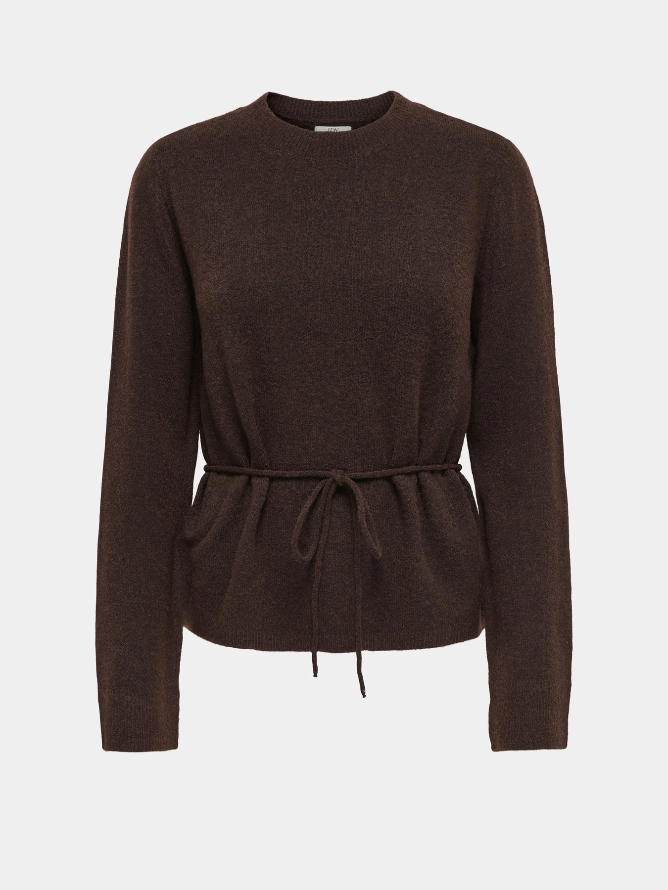 Свитеры и кардиганы JDY ELSA LIFE L/S ON TIE WAIST PUL модель 15376608_Coffee Bean MELANGE Фото