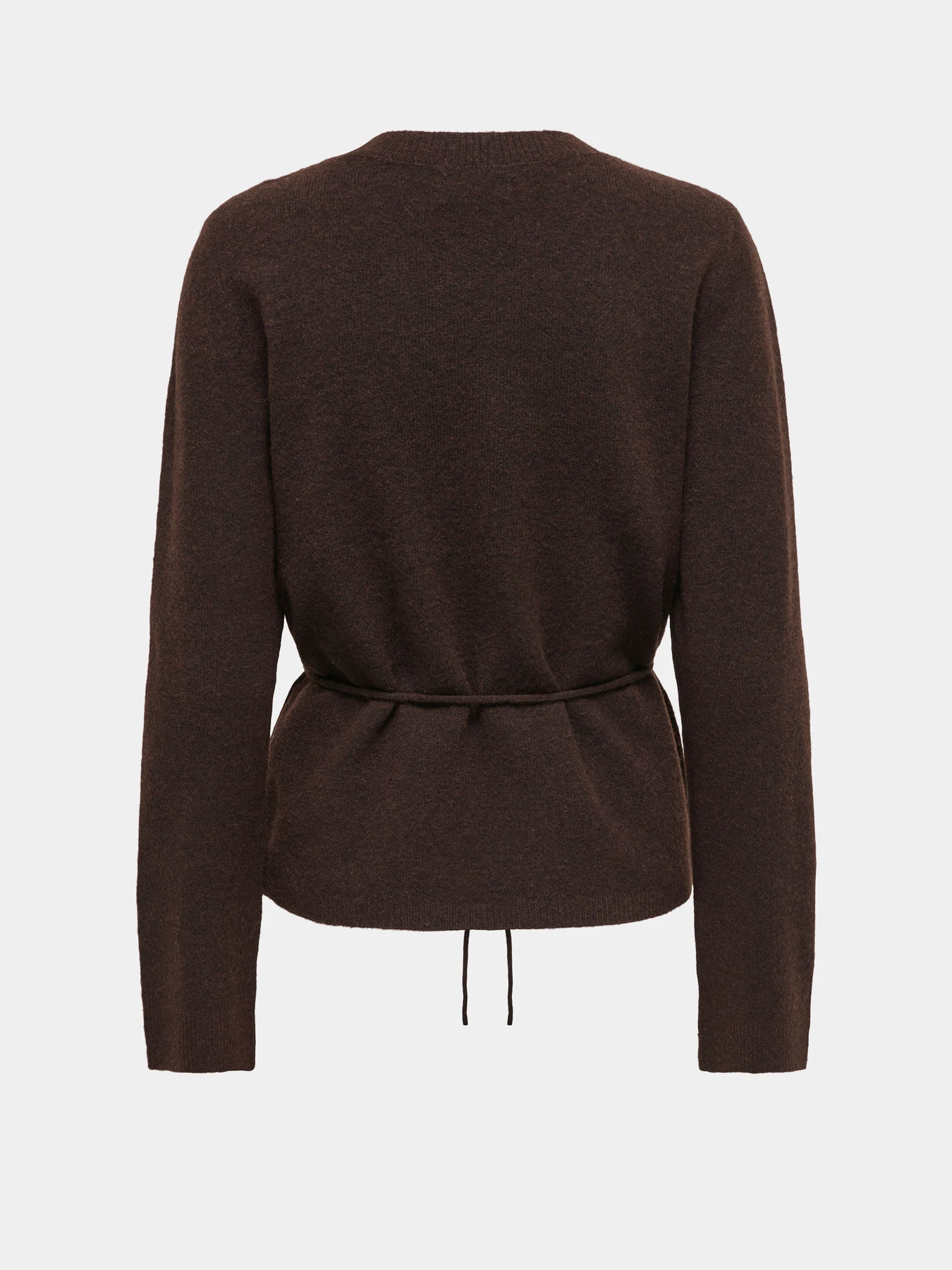 Свитеры и кардиганы JDY ELSA LIFE L/S ON TIE WAIST PUL модель 15376608_Coffee Bean MELANGE Фото