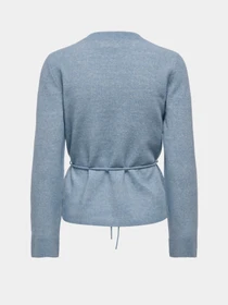 Свитеры и кардиганы JDY ELSA LIFE L/S ON TIE WAIST PUL модель 15376608_Windward Blue W. WHITE MEL Фото