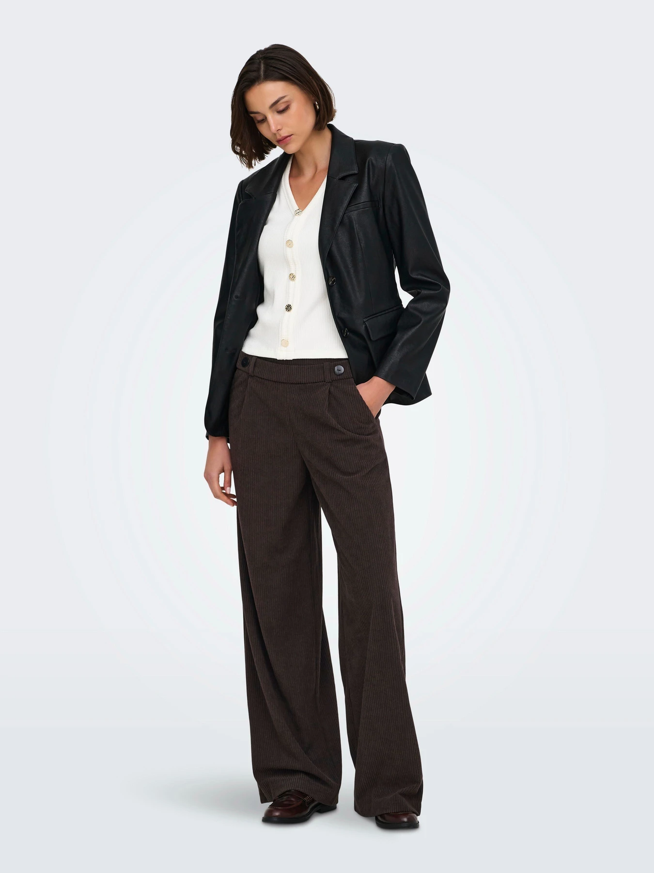 Брюки JDY GEGGO CORD PANT JRS модель 15357186_Coffee Bean Брюки JDY GEGGO CORD PANT JRS модель 15357186_Coffee Bean Фото