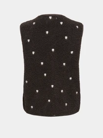 Куртки и дубленки JDY SIMINA TEDDY HEART EMB WAISTCO модель 15392245_Chocolate Torte HEART EMB Фото