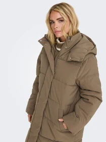 Куртки и дубленки JDY MAJA LONG PADDED JACKET OTW модель 15341701_Shitake DTM JDY LINING Фото