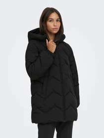 Куртки и дубленки JDY POWER LONG HOOD PUFFER OTW модель 15376542_Black Фото