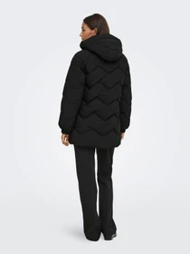 Куртки и дубленки JDY POWER LONG HOOD PUFFER OTW модель 15376542_Black Фото