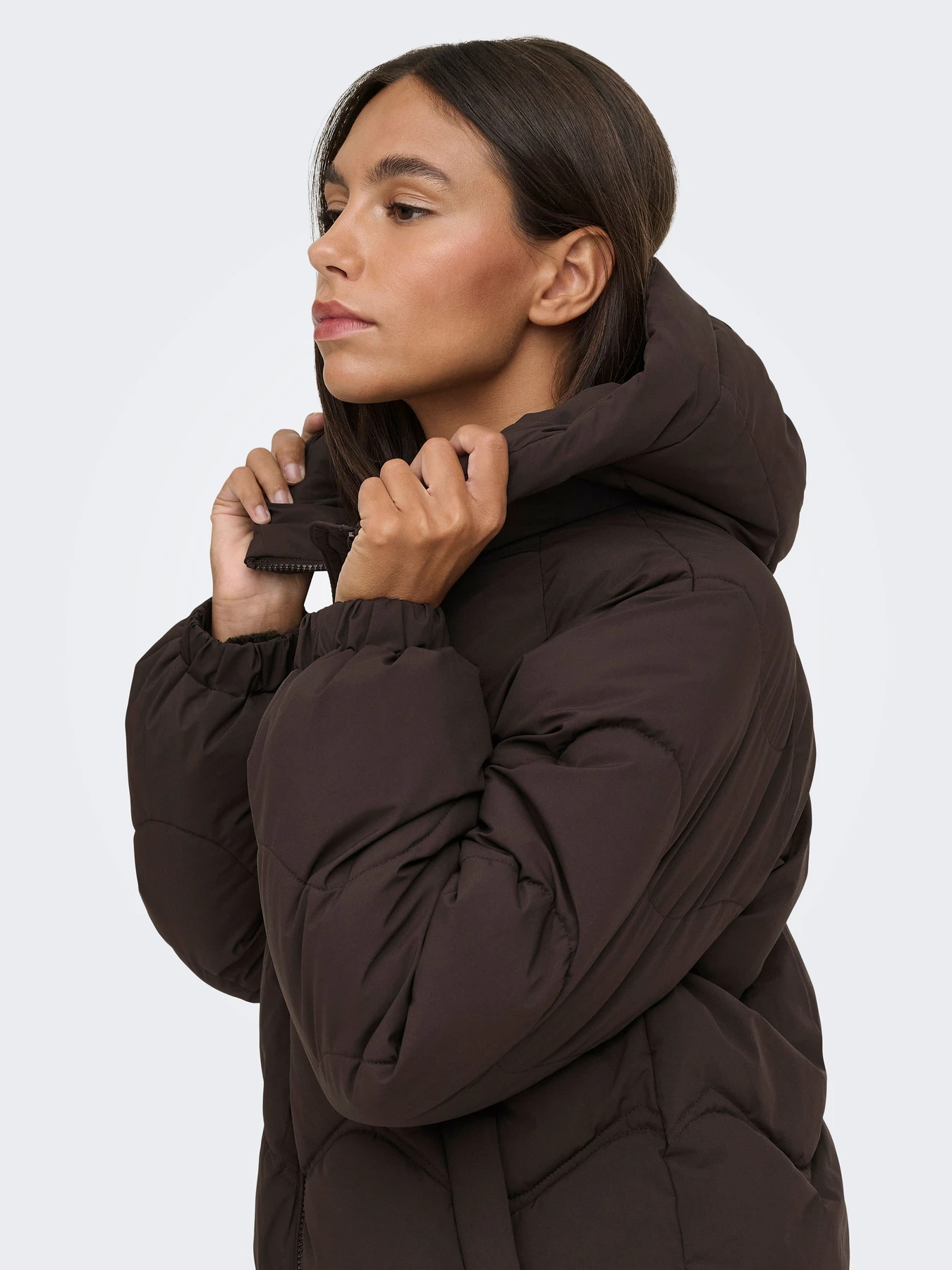 Куртки и дубленки JDY POWER LONG HOOD PUFFER OTW модель 15376542_Chocolate Torte Куртки и дубленки JDY POWER LONG HOOD PUFFER OTW модель 15376542_Chocolate Torte Фото
