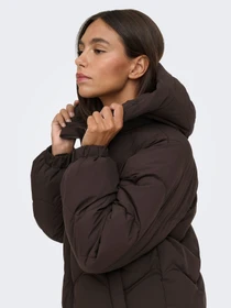 Куртки и дубленки JDY POWER LONG HOOD PUFFER OTW модель 15376542_Chocolate Torte Фото