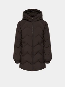 Куртки и дубленки JDY POWER LONG HOOD PUFFER OTW модель 15376542_Chocolate Torte Фото