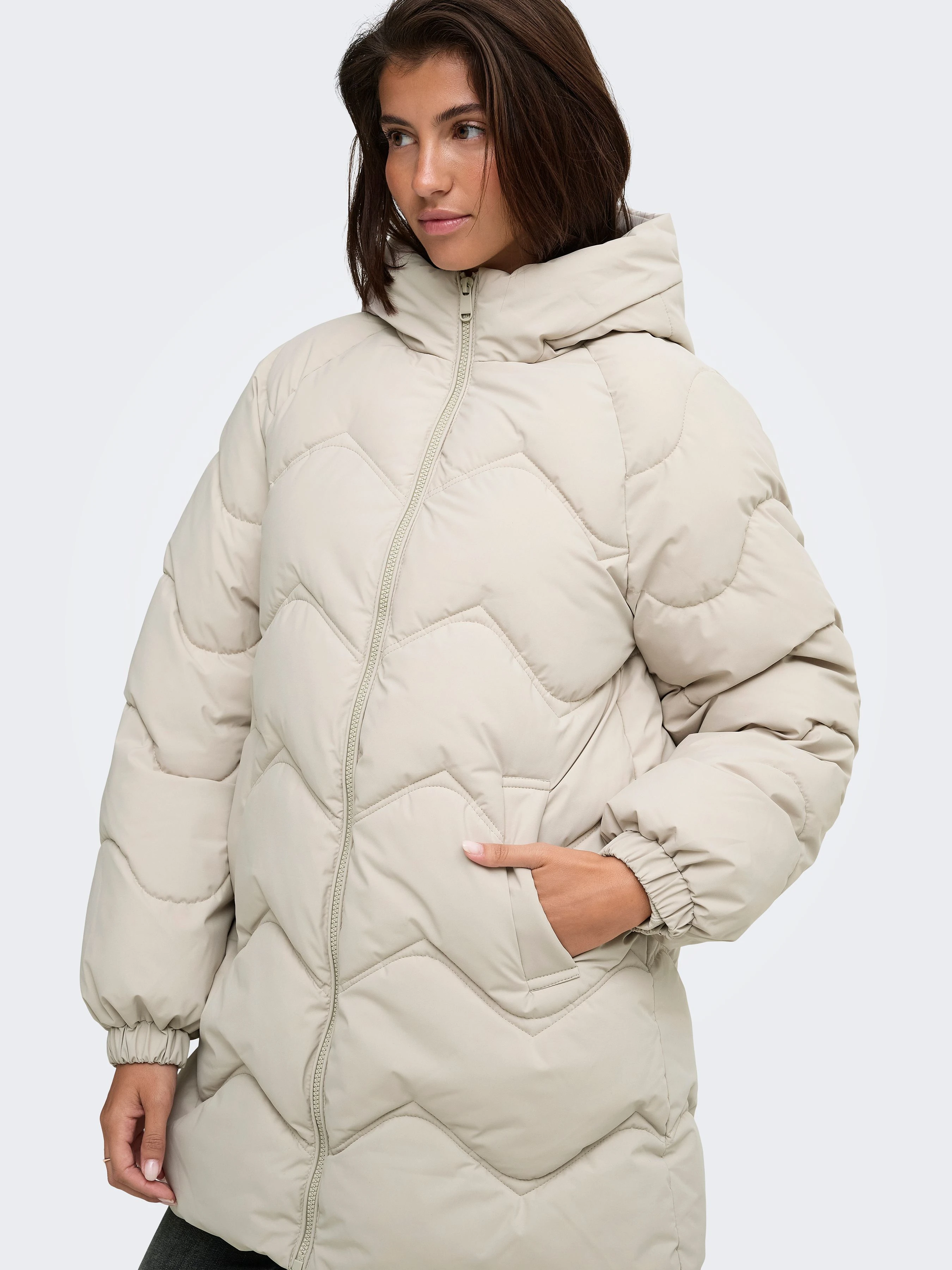 Жіноча Зимова куртка JDY POWER LONG HOOD PUFFER OTW фото 2