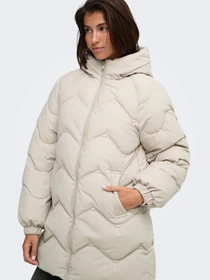 Куртки и дубленки JDY POWER LONG HOOD PUFFER OTW модель 15376542_Silver Lining Фото