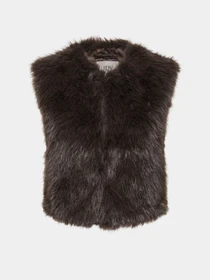 Куртки та дублянки JDY ORA FAUX FUR WAISTCOAT модель 15359348_Chocolate Torte Фото