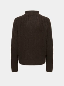 Светри та кардигани JDY ANDREA L/S ZIP CABLE PULLOVE K модель 15242811_Coffee Bean MELANGE W. GOL Фото