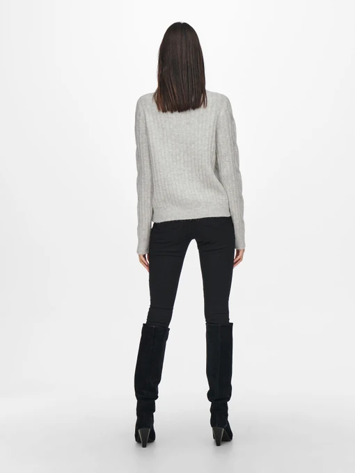 Жіночий Джемпер JDY ANDREA L/S ZIP CABLE PULLOVE K фото 3
