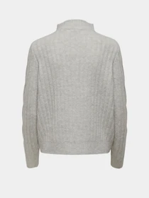 Светри та кардигани JDY ANDREA L/S ZIP CABLE PULLOVE K модель 15242811_Super Light Grey Melange Фото