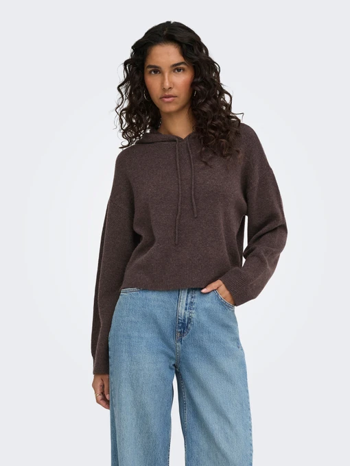 Худі та світшоти JDY RUE LIFE L/S SHORT HOOD PUL KN модель 15314870_Bracken MELANGE Фото