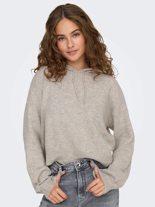 Жіноче Худі JDY RUE LIFE L/S SHORT HOOD PUL KN фото 3