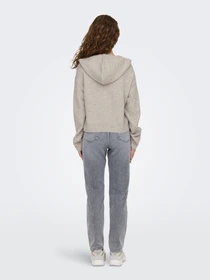 Худі та світшоти JDY RUE LIFE L/S SHORT HOOD PUL KN модель 15314870_Chateau Gray MELANGE Фото