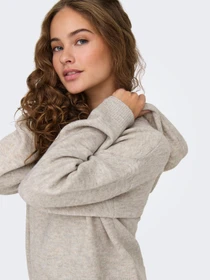 Худі та світшоти JDY RUE LIFE L/S SHORT HOOD PUL KN модель 15314870_Chateau Gray MELANGE Фото