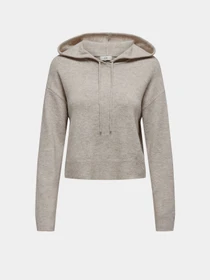 Худі та світшоти JDY RUE LIFE L/S SHORT HOOD PUL KN модель 15314870_Chateau Gray MELANGE Фото