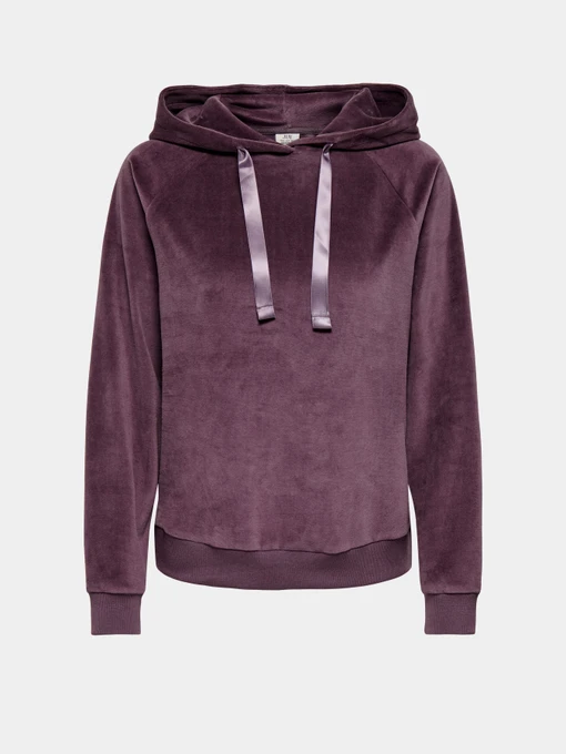 Худі та світшоти JDY VIDA L/S VELVET HOODIE TOP JRS модель 15361663_Huckleberry Фото