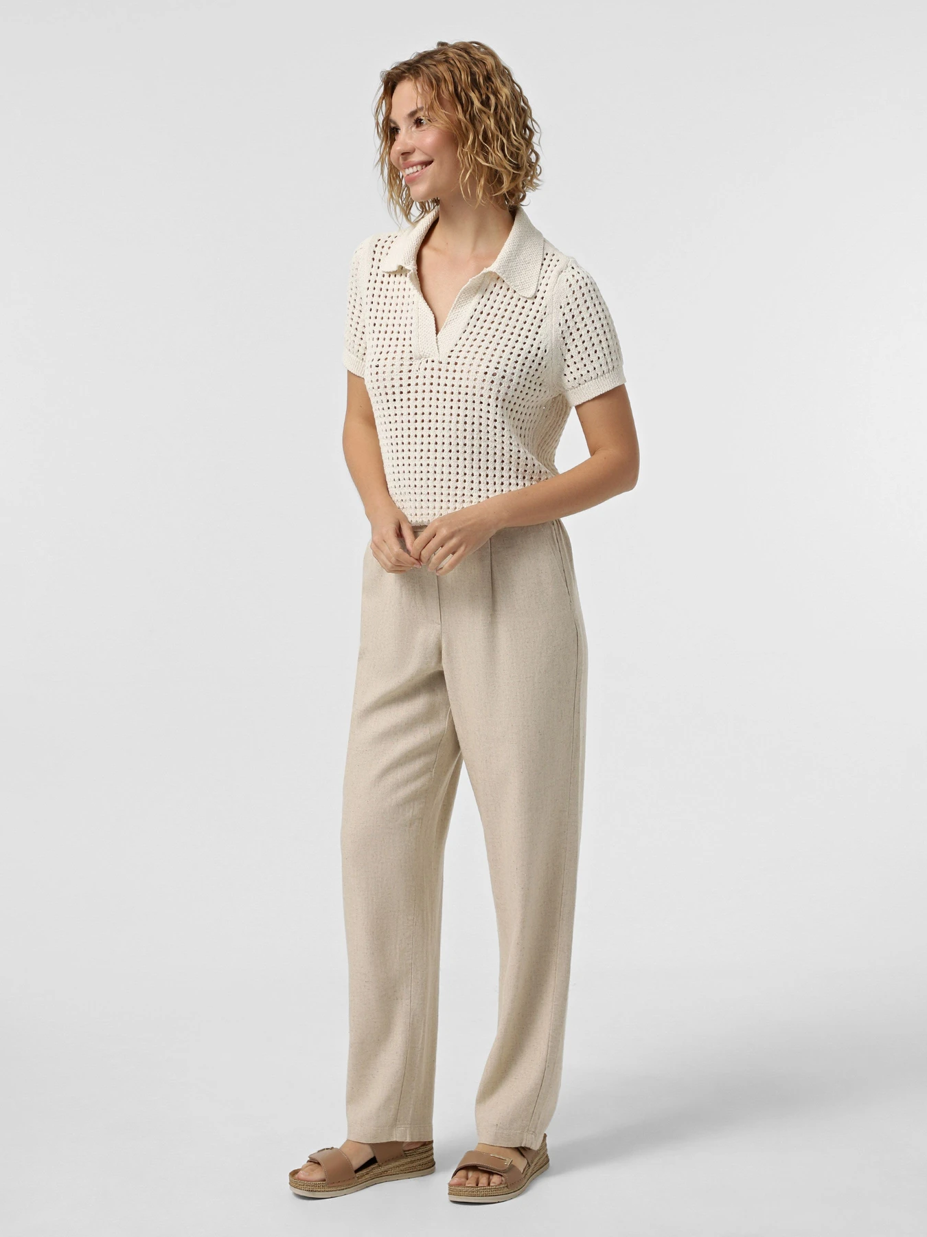 Брюки JDY модель 15338798_Oatmeal MELANGE Брюки JDY модель 15338798_Oatmeal MELANGE Фото