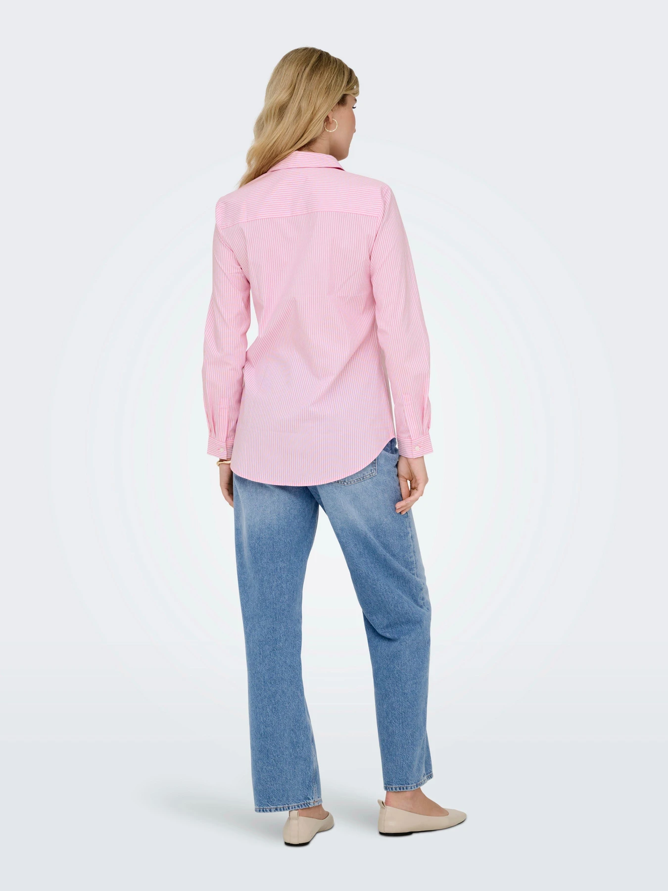 Рубашки JDY MIO L/S SHIRT модель 15149877_Shocking Pink SMALL WHITE Фото