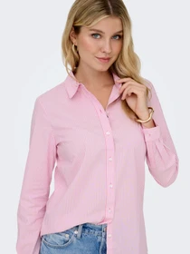 Рубашки JDY MIO L/S SHIRT модель 15149877_Shocking Pink SMALL WHITE Фото