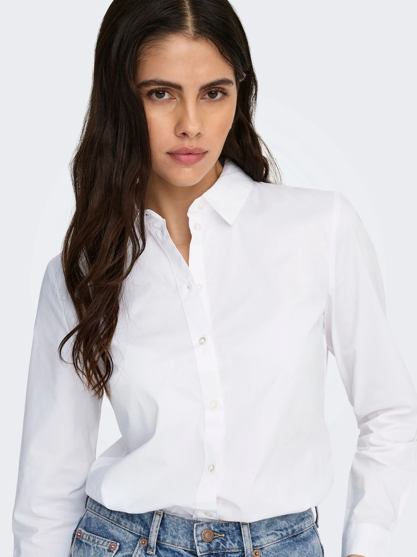 Сорочки JDY MIO L/S SHIRT модель 15149877_White Сорочки JDY MIO L/S SHIRT модель 15149877_White Фото