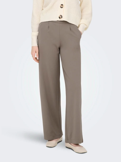 Брюки JDY GEGGO LIFE NEW LONG PANT модель 15208430_Driftwood BLACK BUTTONS Фото